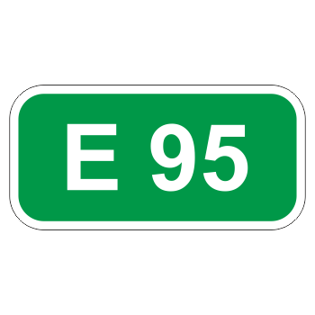 Дорожный знак 6.14.1 «Номер маршрута» (металл 0,8 мм, II типоразмер: 350х700 мм, С/О пленка: тип В алмазная)